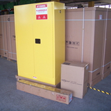 易燃液體安全儲(chǔ)存柜（油桶型），115Gal/434L/黃色/手動(dòng)/兩用 分區(qū)一桶型